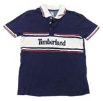 Tmavomodro-bílé polo tričko s logem Timberland