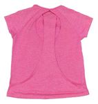 Neónově ružové melírované športové tričko s nápismi zn. F&F