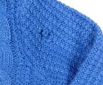 Modrý podšitý prepínaci sveter s kapucňou zn. Bluezoo