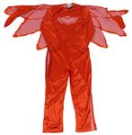 Kostým - Červený vzorovaný overal s pláštěm - Pyžamasky