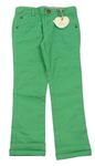 Zelené plátěné chino kalhoty 