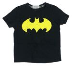 Černé melírované tričko s Batmanem 