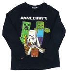 Tmavomodré triko Minecraft C&A