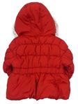 Červená šušťáková zimná bunda s kapucňou zn. Next