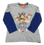 Šedo-modré triko s Tlapkovou patrolou Nickelodeon
