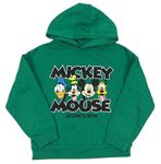 Zelená mikina Mickey mouse & Friends s kapucí Primark