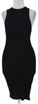 Dámské černé žebrované šaty MissGuided 