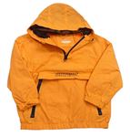 Oranžová šusťáková jarní bunda s kapsou a kapucí Primark
