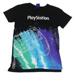 Černé tričko s potiskem a ovladačem - PlayStation Next