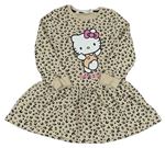 Béžové vzorované teplákové šaty s Hello Kitty H&M