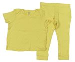 Žluté pyžamo s dirkovaným vzorem F&F