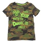 Army tričko s nápisy a lvem 