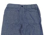 Modré vzorované plátenné nohavice zn. Pep&Co