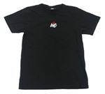 Černé tričko s logem KWD