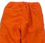 Oranžové šušťákové zateplené nohavice s líškou zn. Ergee