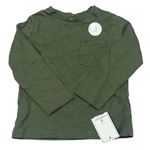 Zelené triko s kapsičkou Mothercare