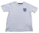 Bílé tričko s nášivkou - Anglie