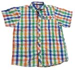 Smetanovo-barevná kostkovaná košile Matalan
