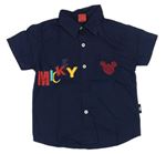 Tmavomodrá košile s Mickeym a nápisem Disney
