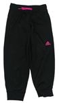 Černé sportovní kalhoty s logem Adidas 