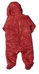 Červená šušťáková zimná kombinéza s kapucňou zn. M&S