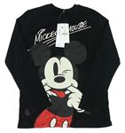 Černé triko s Mickey Mousem George