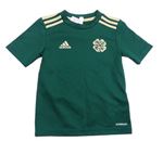 Zelené sportovní tričko s pruhy - The Celtic Adidas