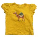 Žluté tričko s velbloudem
