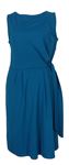 Dámské modrozelené šaty s páskem S. Oliver 
