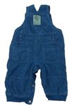 Modré menšestrové podšité na traké nohavice zn. M&S