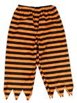 Kostým - Černo-oranžové pruhované kalhoty 