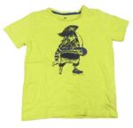 Žluté tričko s pirátem Tom Tailor