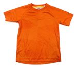 Oranžové vzorované sportovní tričko Adidas