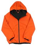 Neonově oranžová softshellová bunda s kapucí Y.F.K.