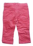 Ružové zamatové menšestrové nohavice zn. Topolino