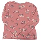 Starorůžové květované pyžamové triko page