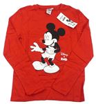 Červené triko s Mickey mousem