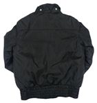Čierna šušťáková zateplená bunda s nápisom zn. Pepperts