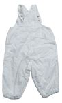 Biele plátenné podšité na traké nohavice zn. H&M