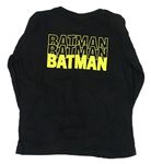 Čierne pyžamové tričko s Batmanem