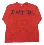 Červené triko s logem Benetton