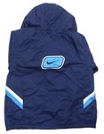 Modrá šušťáková lehce zateplená bunda s kapucňou zn. Nike