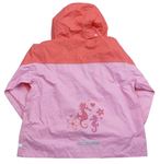 Ružovo-jahodová šušťáková bunda s kapucňou zn. Papagino