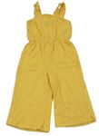 Žlutý bavlněný kalhotový overal Primark