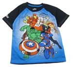 Černo-modré tričko s Avengers Marvel