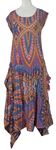 Dámské barevné vzorované plisované midi šaty Klass 