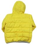Žltá šušťáková zimná bunda s kapucňou zn. Nutmeg