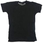 Černé tričko s logem Moncler