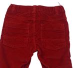 Červené menšestrové nohavice zn. C&A