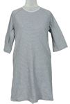 Dámská šedá pruhovaná noční košile TCM 